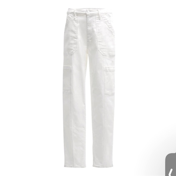MOTHER The Private Double Pocket Skimp in White Denim Sz. 26 - Picture 1 of 11